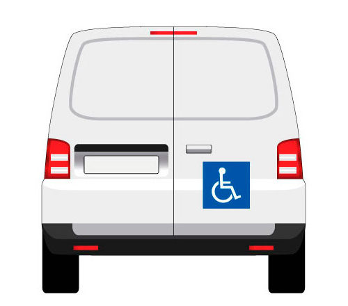 adhésif ou magnétique transport d'handicapés mapubauto