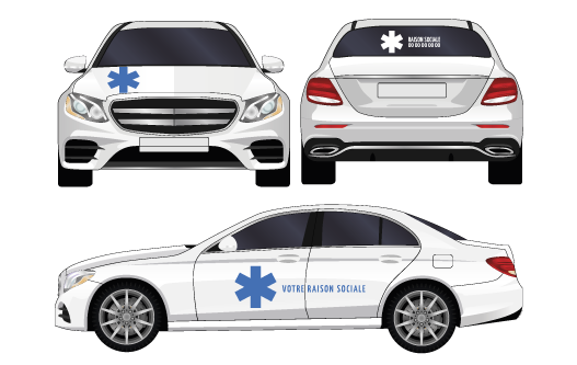 Kit ambulance adhesifs par mapubauto