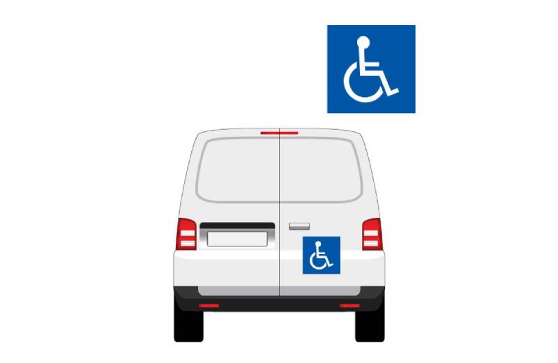 Plaque Magnétique Pour Véhicule Transportant Des Personnes En Situation De  Handicap sur